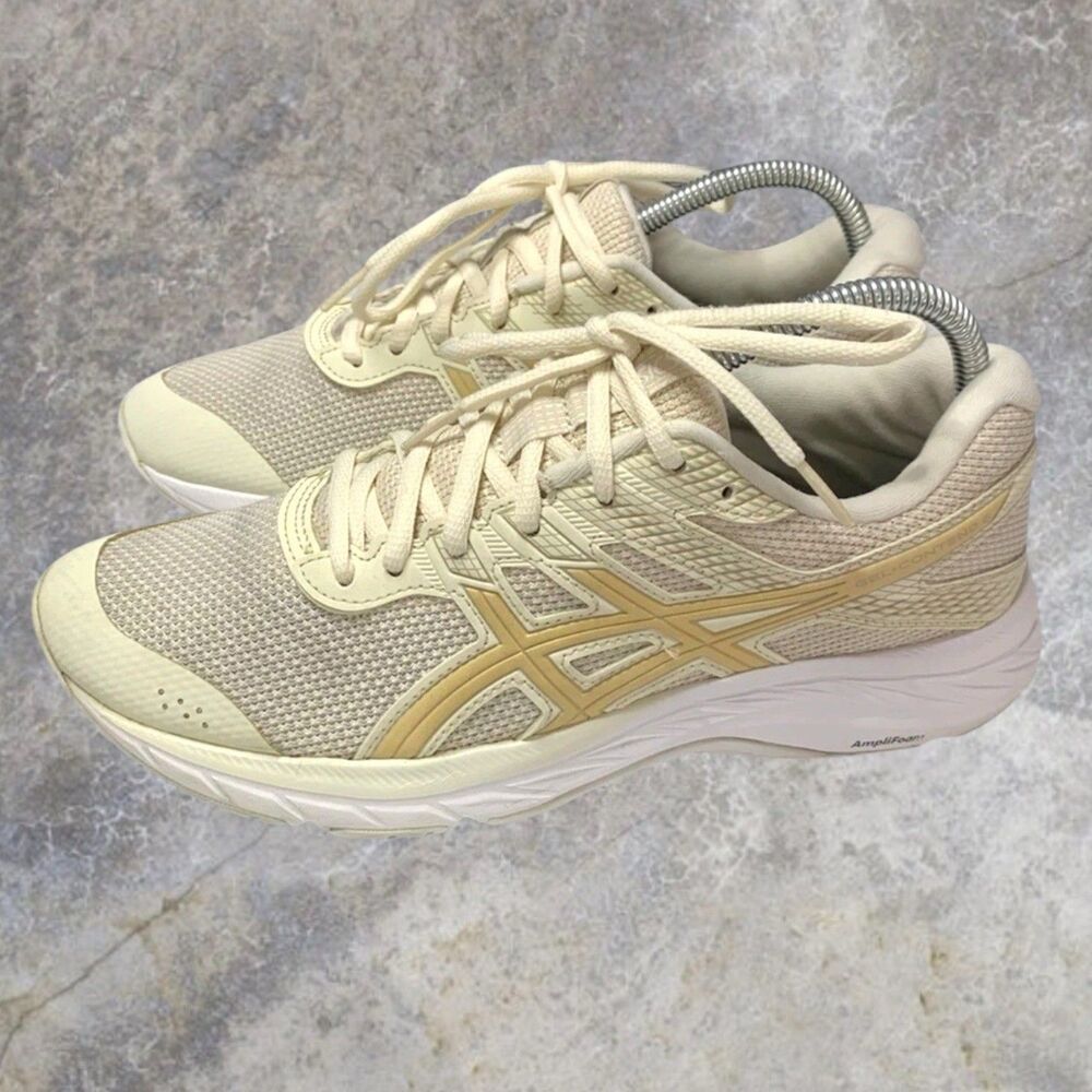 ASICS Gel-Contend 6 Women’s Running Shoes – Size 9.5 – Beige/Tan– Amplifoam
